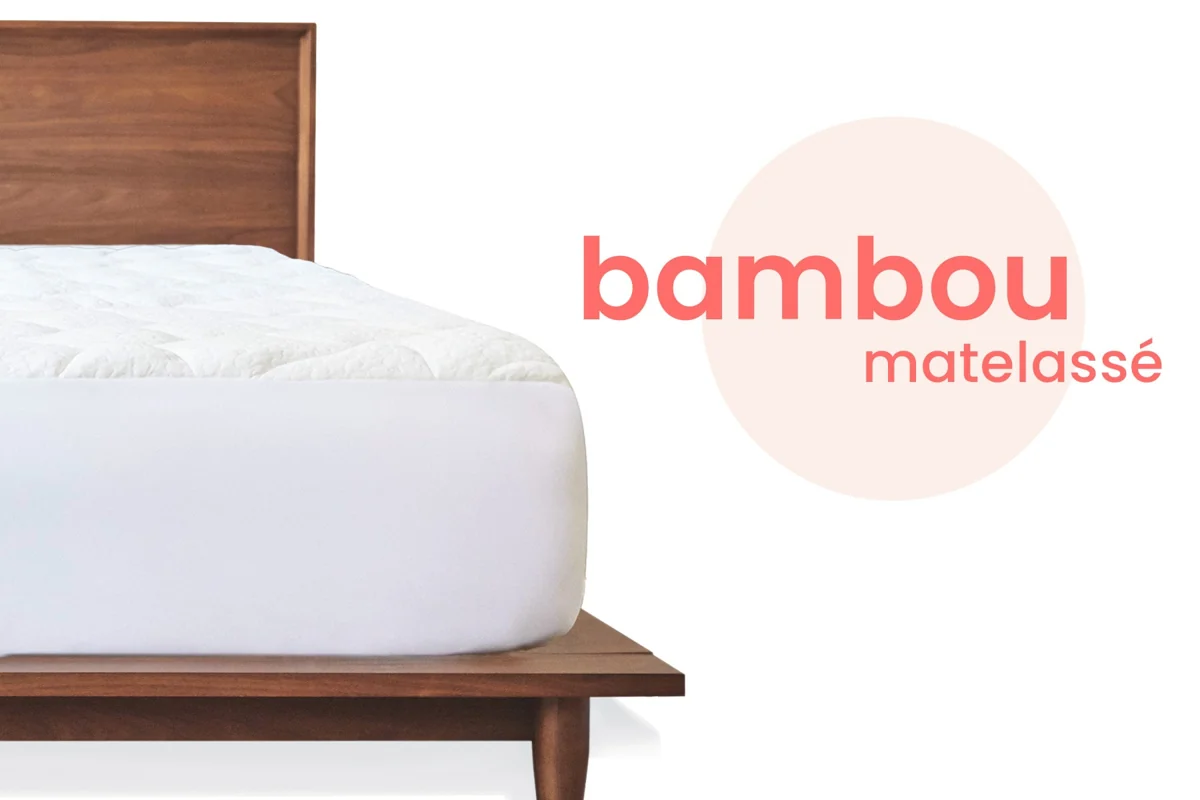 Surmatelas Bambou Mello pliable pour couchage d’appoint