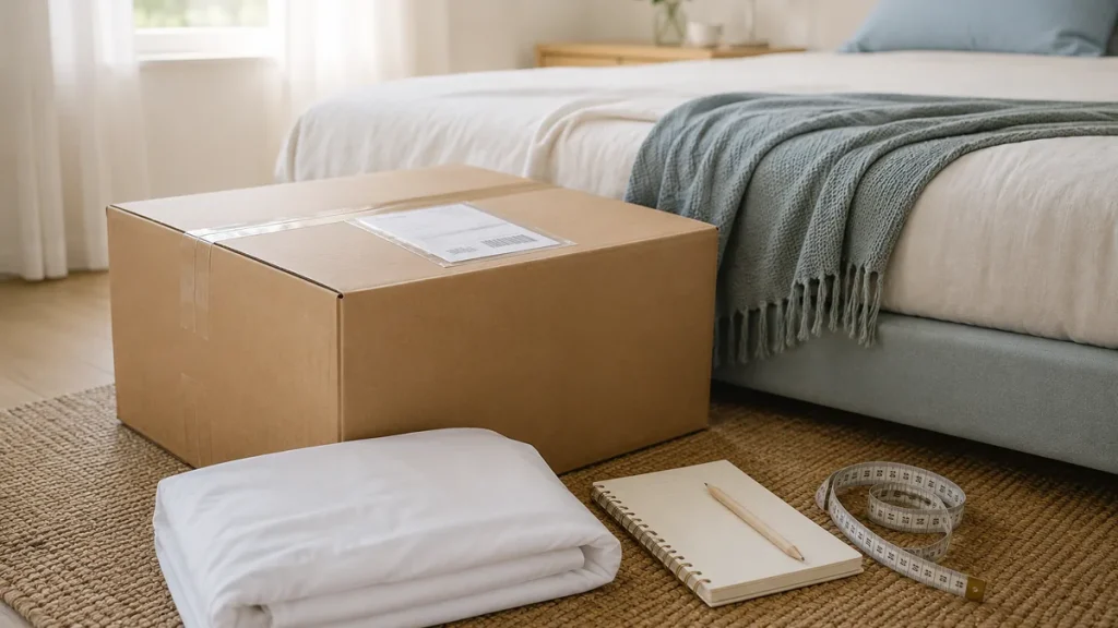 Vérifier retour garantie et dimensions avant achat d’un surmatelas