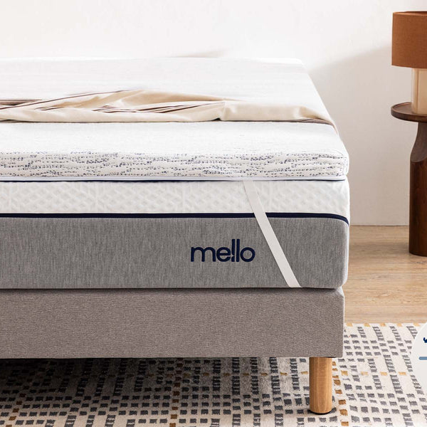 Surmatelas Mello L’Original installé sur un lit